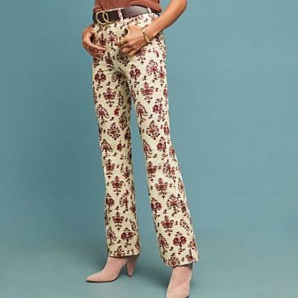 Anthropologie Pilcro & The Letterpress High-Rise Bootcut Corduroy Flare Pants - Picture 2 of 14